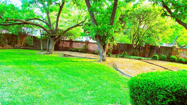 1509 N Gaines St, Ennis, TX 75119 - view of yard with a patio