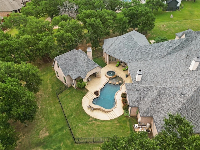 120 Quiet Hill Cir, Copper Canyon, TX 76226 - view of subject property with a pool area
