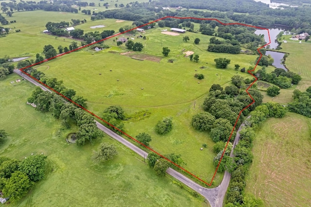 360 Rs County Road 3419, Emory, TX 75440 - view of rural area featuring property boundaries highlighted, a pastoral area, and a large body of water