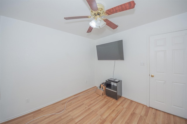 1022 Wootton Ave, Bridgeport, TX 76426 - interior space featuring light wood-style floors and ceiling fan