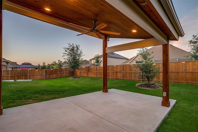 1451 Silver Sage Dr, Haslet, TX 76052 - view of patio / terrace with ceiling fan