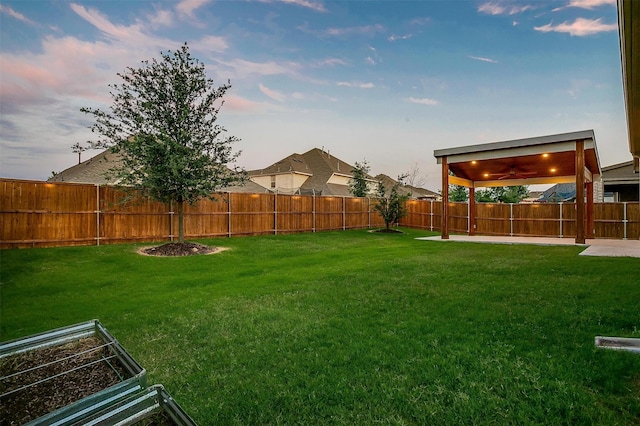1451 Silver Sage Dr, Haslet, TX 76052 - view of yard with a patio and a ceiling fan