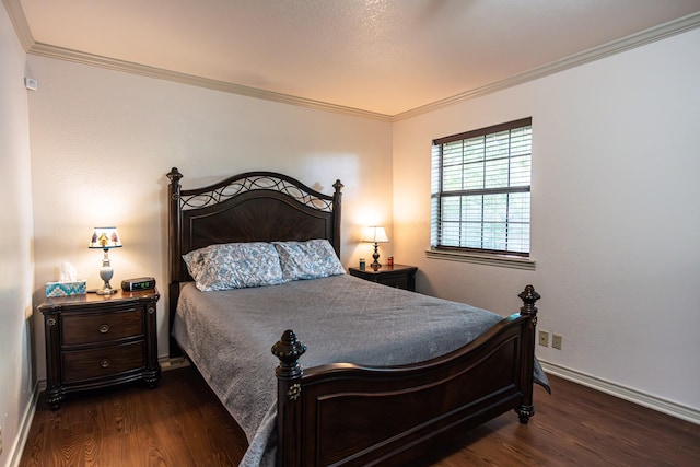 2100 Albert Broadfoot, Bonham, TX 75418 - bedroom with wood finished floors, baseboards, and crown molding