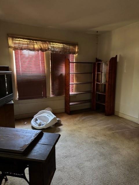 409 E College St, Leonard, TX 75452 - living area featuring carpet flooring