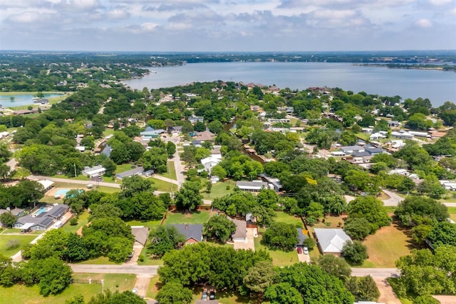 3711 Winding Way, Granbury, TX 76049 - bird's eye view featuring a water view and a residential view