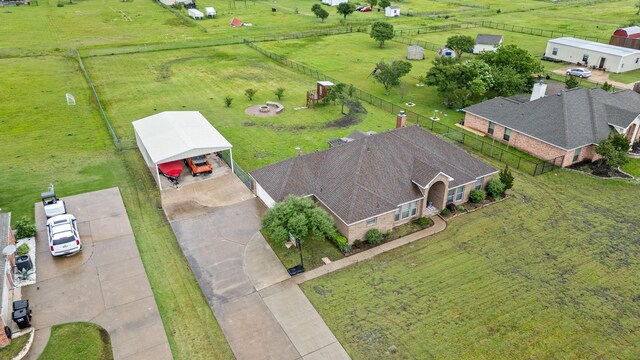 10121 Fireside Ln, Forney, TX 75126 - drone / aerial view featuring a residential view