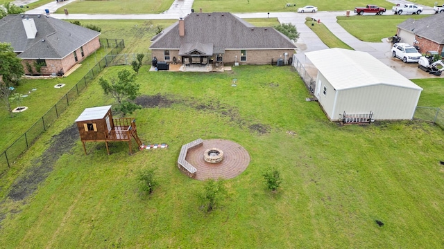 10121 Fireside Ln, Forney, TX 75126 - birds eye view of property