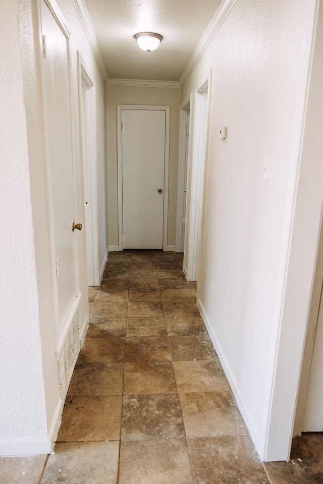 521 E 8th St, Bonham, TX 75418 - corridor with baseboards and crown molding