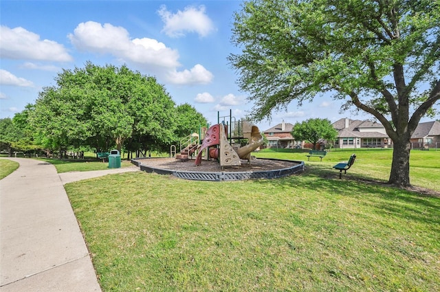 401 Fairway Bluff Dr, Wylie, TX 75098 - community jungle gym featuring a lawn
