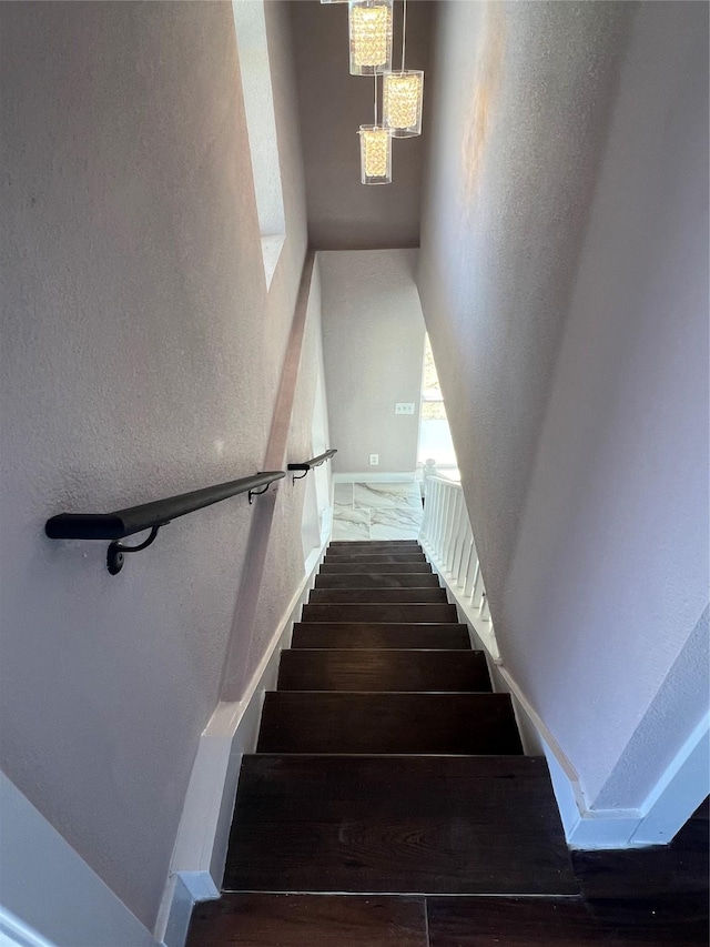 414 Ussery, Bowie, TX 76230 - stairs with wood finished floors