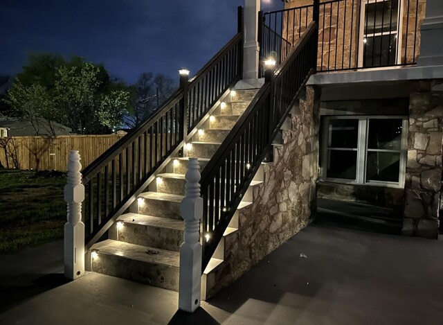 414 Ussery, Bowie, TX 76230 - view of staircase