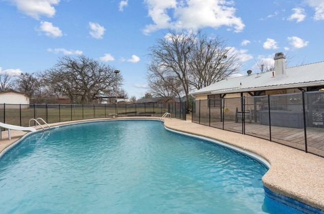 1601 E Bankhead Dr, Weatherford, TX 76086 - view of pool featuring a water slide and fence
