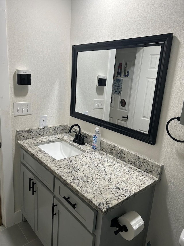2631 Fish Tank Rd, Corsicana, TX 75110 - bathroom featuring vanity and tile patterned floors