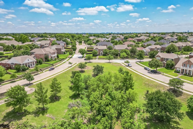 aerial view of residential area