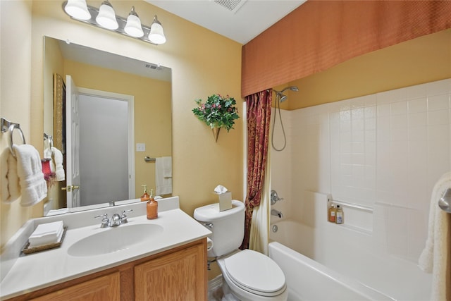 3861 Navarro Way, Frisco, TX 75034 - full bath featuring toilet, bathing tub / shower combination, vanity, and visible vents