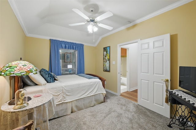 3861 Navarro Way, Frisco, TX 75034 - bedroom with crown molding, baseboards, a ceiling fan, and carpet floors