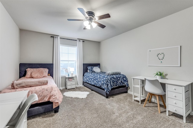 2009 Gill Star Dr, Haslet, TX 76052 - bedroom featuring carpet and a ceiling fan