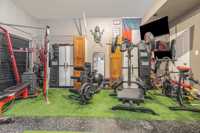 view of workout area