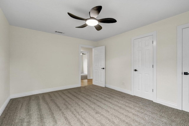 1110 Green St, Abilene, TX 79603 - unfurnished bedroom with carpet, baseboards, and ceiling fan
