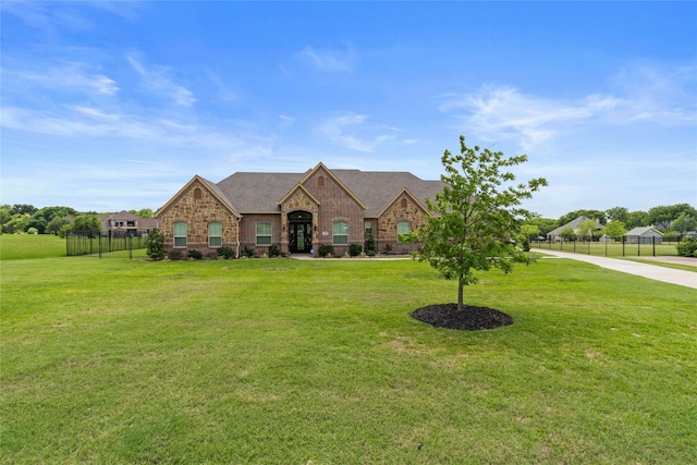 2416 Sweeping Meadows Ln, Cedar Hill, TX 75104 - view of front facade featuring stone siding, brick siding, and roof with shingles