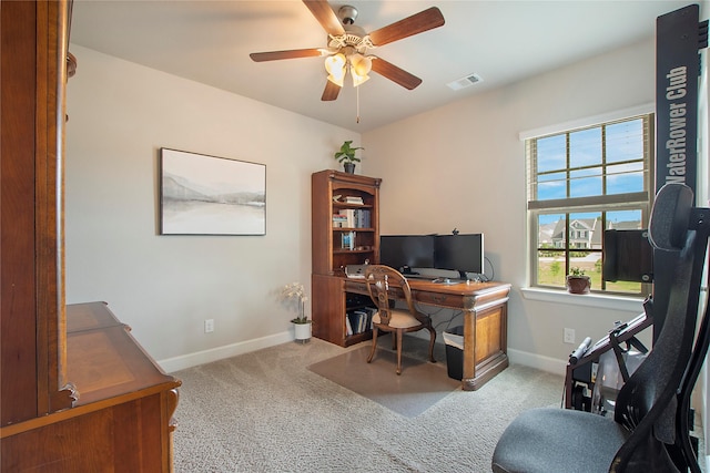 2700 Tremont Blvd, Mckinney, TX 75071 - carpeted office with baseboards and ceiling fan