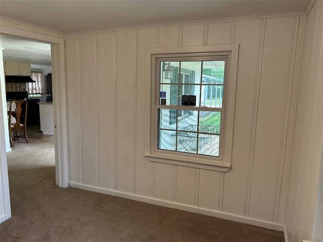 120 One Feather, Whitney, TX 76692 - empty room with a decorative wall and carpet flooring
