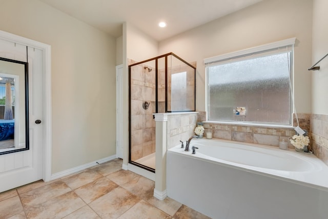 2015 Diamondback, Forney, TX 75126 - bathroom with a shower stall and a bath