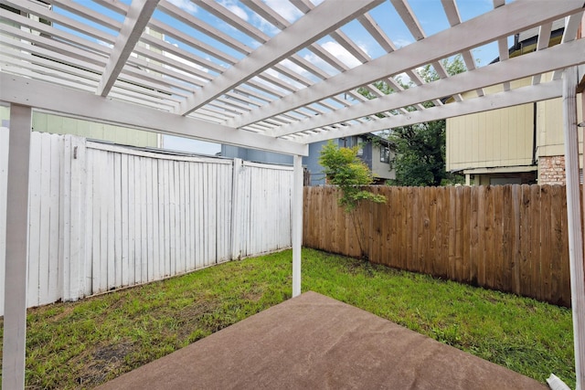 2634 Pinta Cir, Grand Prairie, TX 75052 - view of yard featuring a patio area and a pergola