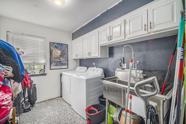 7508 Lake Highlands Dr, Fort Worth, TX 76179 - washroom with washer and dryer and cabinet space