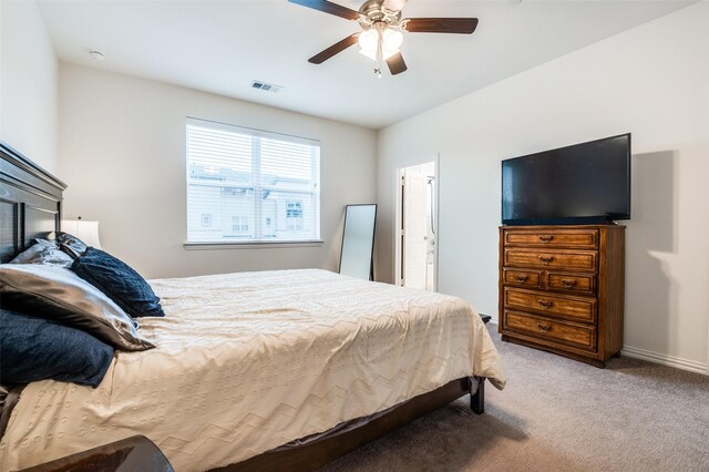 4354 Hebron St, Irving, TX 75061 - bedroom featuring carpet, ceiling fan, and baseboards