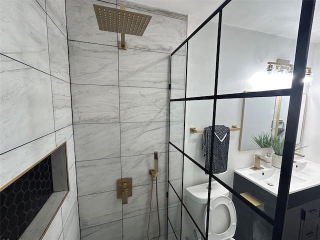 1034 Shawnee Trce, Grand Prairie, TX 75051 - full bath with a tile shower and vanity