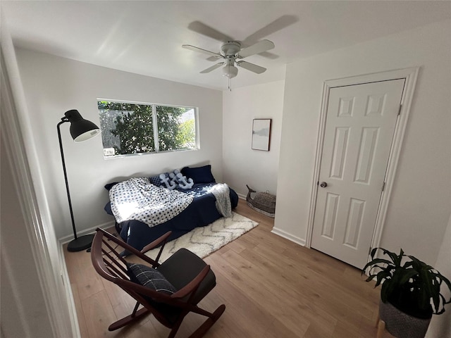 1034 Shawnee Trce, Grand Prairie, TX 75051 - bedroom featuring wood finished floors and ceiling fan