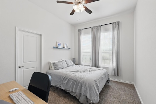 3409 Brady Starr Dr, Aubrey, TX 76227 - carpeted bedroom featuring baseboards and ceiling fan