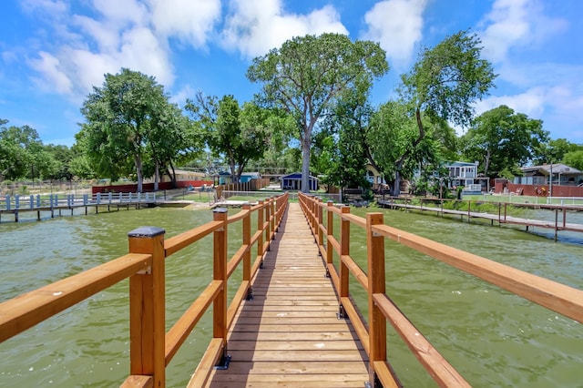 14070 Rucker St, Azle, TX 76020 - dock area featuring a water view