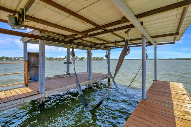 14070 Rucker St, Azle, TX 76020 - dock featuring boat lift and a water view
