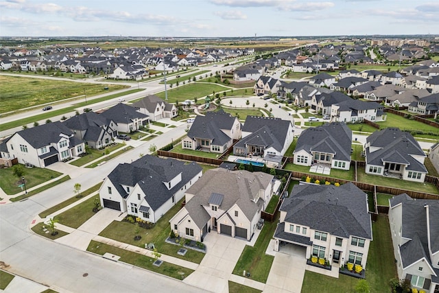 aerial perspective of suburban area