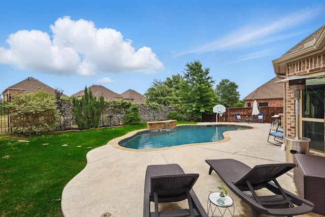 view of pool with a patio