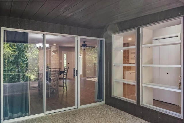 3205 Creekwood Cir, Waco, TX 76710 - entryway with ceiling fan and built in features