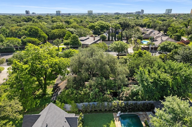 6838 Lupton Dr, Dallas, TX 75225 - bird's eye view of a pool area