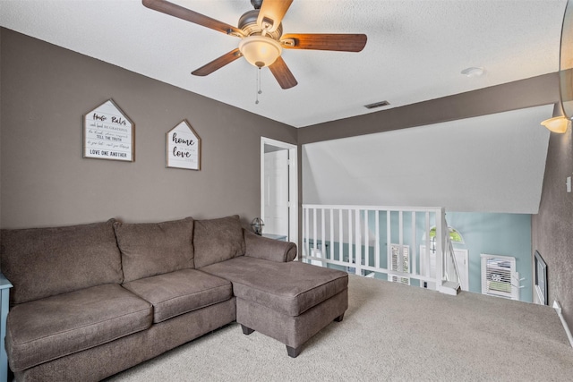 7012 Fox Dr, The Colony, TX 75056 - living area with ceiling fan and carpet