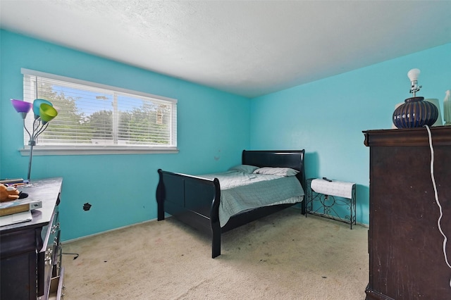 bedroom featuring multiple windows, carpet flooring, and baseboards