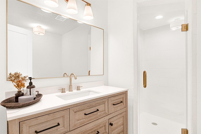 303 Randy Lee Ln, Mckinney, TX 75071 - bathroom with a stall shower and vanity