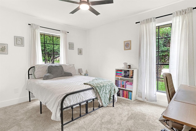 303 Randy Lee Ln, Mckinney, TX 75071 - bedroom featuring multiple windows, carpet, baseboards, and ceiling fan