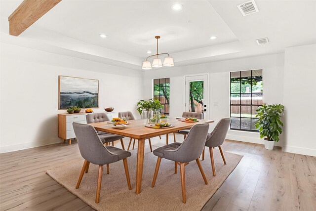 303 Randy Lee Ln, Mckinney, TX 75071 - dining space with plenty of natural light, baseboards, recessed lighting, and light wood-type flooring