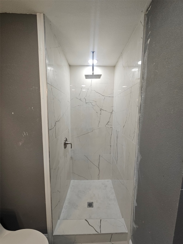 6604 Tabor St, North Richland Hills, TX 76180 - full bathroom with a marble finish shower and toilet