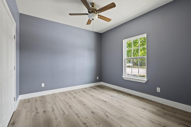620 S First St, Sherman, TX 75090 - unfurnished room with ceiling fan, wood finished floors, and baseboards