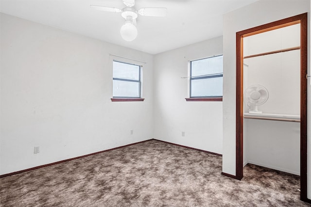 18206 Valley Vw, Forney, TX 75126 - unfurnished bedroom with carpet flooring, baseboards, and ceiling fan
