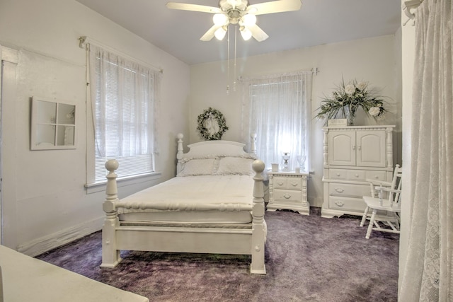 101 E Reed St, Randolph, TX 75475 - carpeted bedroom with a ceiling fan and baseboards