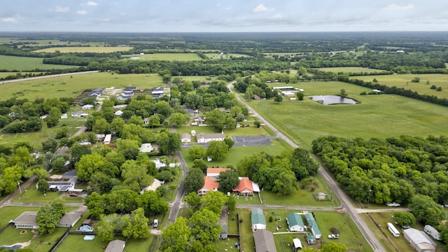 101 E Reed St, Randolph, TX 75475 - aerial view of property and surrounding area featuring a large body of water