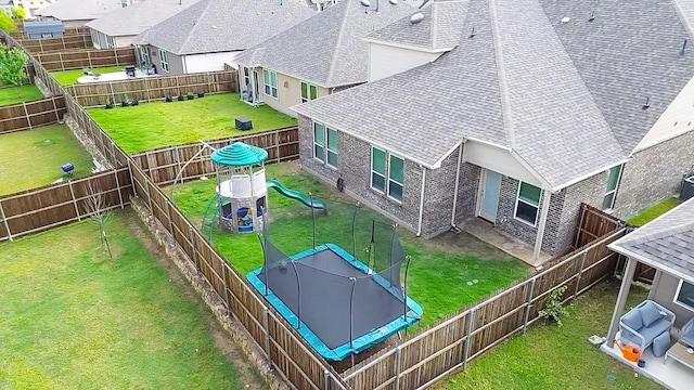 aerial perspective of suburban area
